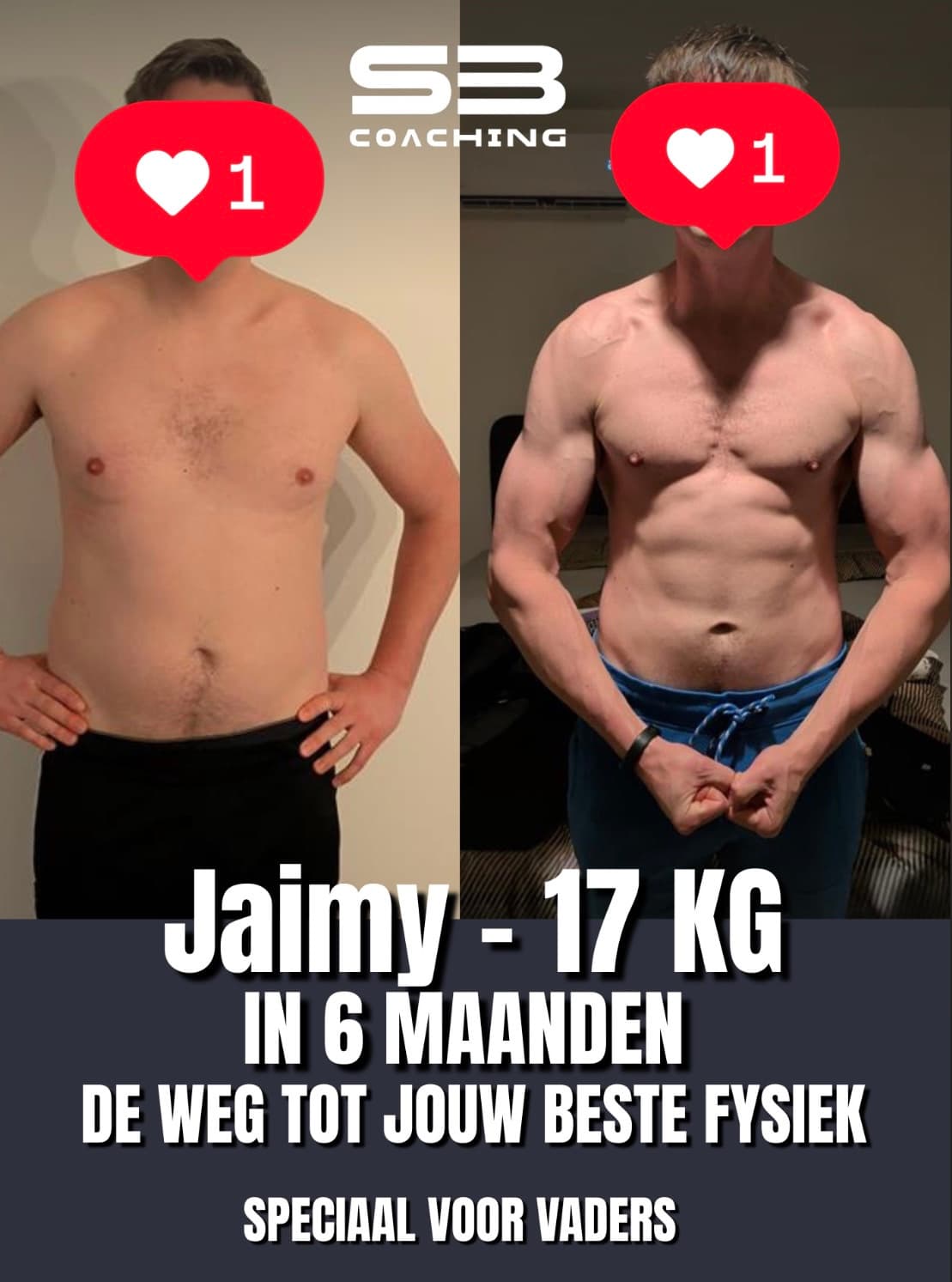 Voor-en-na transformatie 26 van een vader die afviel met coaching van Mannen met een Missie