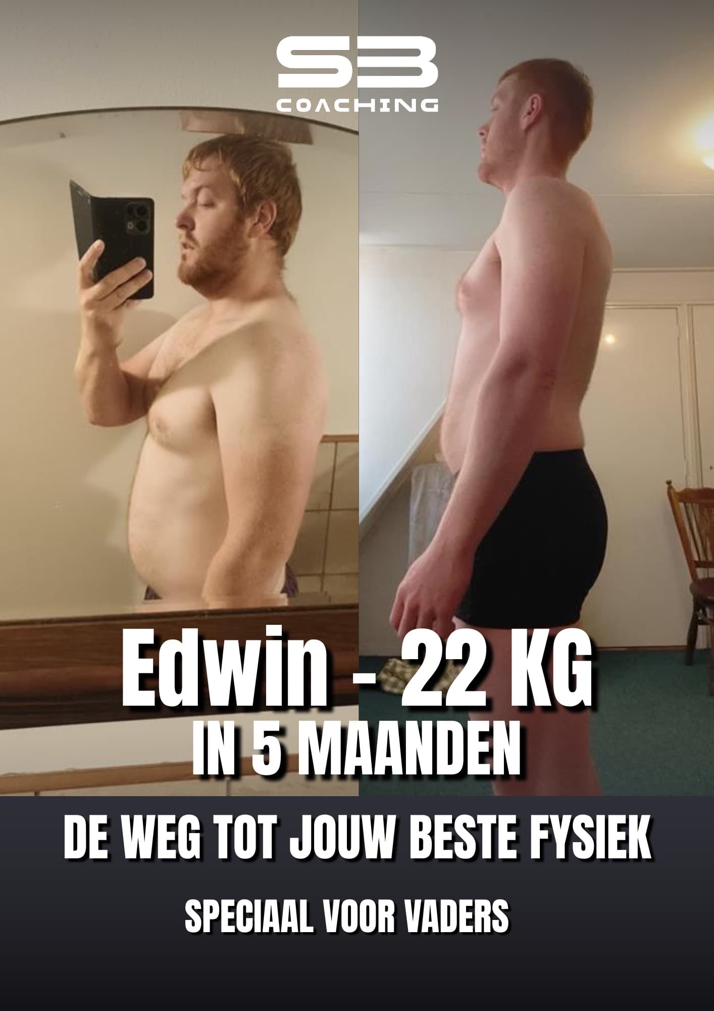 Voor-en-na transformatie 41 van een vader die afviel met coaching van Mannen met een Missie