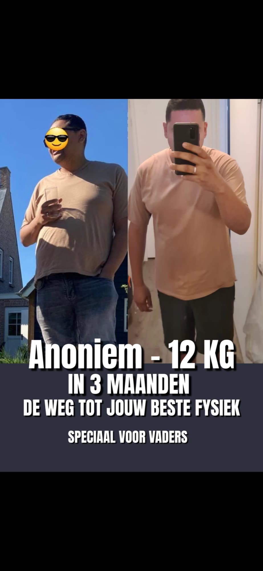 Voor-en-na transformatie 3 van een vader die afviel met coaching van Mannen met een Missie