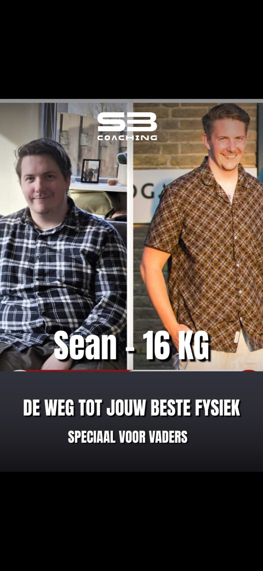 Voor-en-na transformatie 6 van een vader die afviel met coaching van Mannen met een Missie