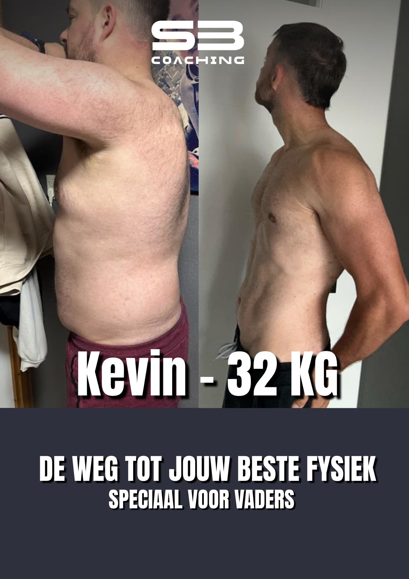 Voor-en-na transformatie 9 van een vader die afviel met coaching van Mannen met een Missie