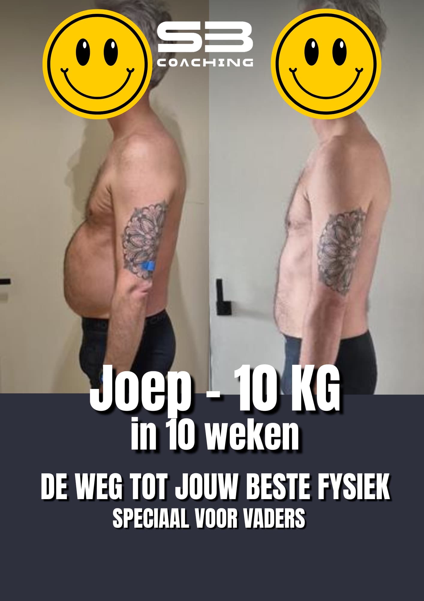 Voor-en-na transformatie 11 van een vader die afviel met coaching van Mannen met een Missie